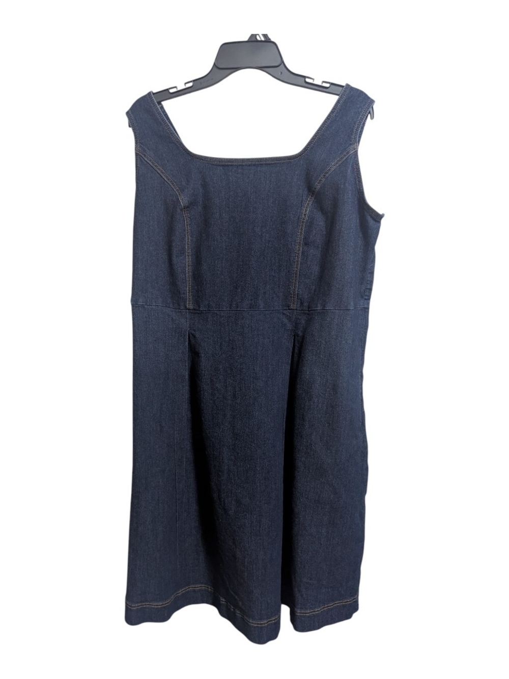Jessica London Denim Dress Sz 18W Dark Wash Elastic Back